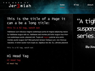 J3 Inner Page inner page shell website