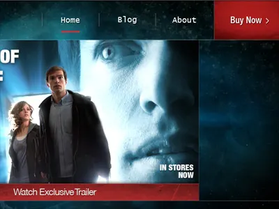 J3 Header header homepage navigation sci fi website