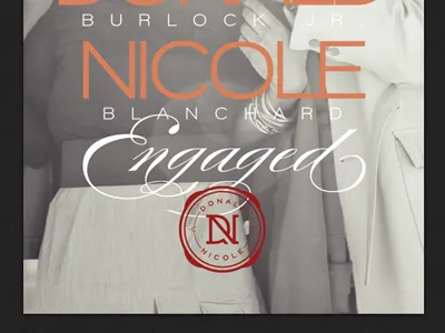 A Burlock Wedding crest love print typography wax wedding