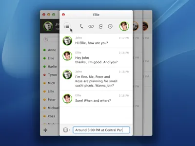 Google Talk for Mac app chat google mac os talk
