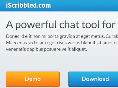 iScribbled.com website badge badges chat clean comment comments emoticons widget
