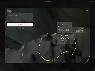 Sign up page blender dailyui design signup ui ux web