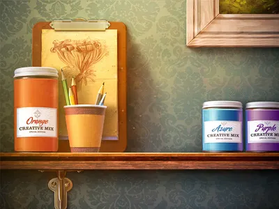 Shelf color dust icon ink light oil old painting paper pattern shelf sketch sun texture wall wood