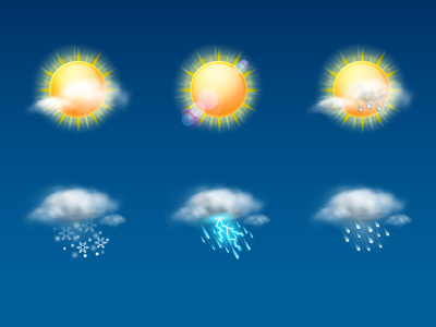 Weather Icon Set cloud fog icon icon set rain snow storm sun weather wind