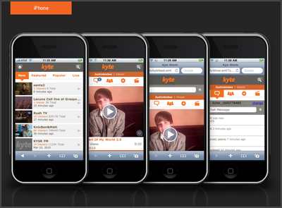 Kyte iOS app ios mobile ui ux