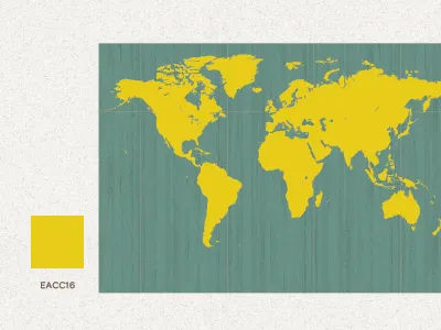 Travel Blog Branding / Color Palette map travel yellow