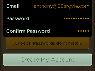 Signup 39argyle geolocation ios iphone mobile