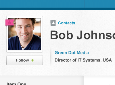 User Profile concept avatar button card interface photo profile ui user