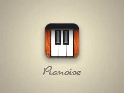Pianoise Icon app apple application hagenstein icon logo piano pianoise ronald