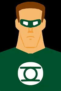 Green Lantern (Hal Jordan) in Bruce Timm style