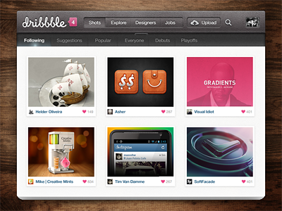 Dribbble Mac App app dribbble leather mac paper