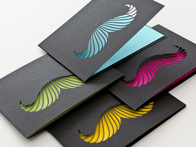 Card Collection * Paperworks cards colorful mustache paper