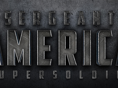 Cap America Tut using Layer Styles for PSD Tuts+ america captain chrome effect effects grunge layer metal photoshop plus psd styles text tutorial tuts