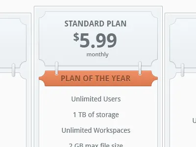 Pricing Table agency concept inspiration interface light modern pixel perfect pricing table ui web