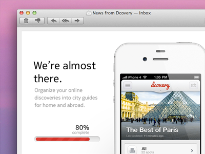 Dcovery Newsletter dcovery email iphone newsletter