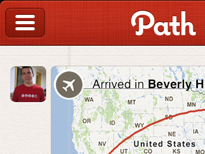 Path Full Flight Moment design ios iphone iphone ui map mobile mobile design path ui ux