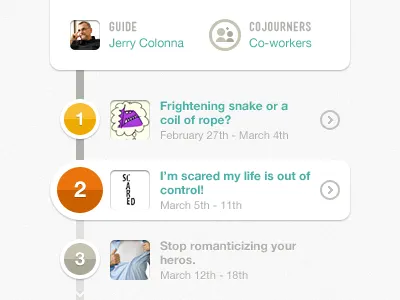 Sta, sta, sta, sta, stages! journey path stages timeline ui