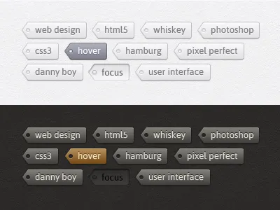 Tags (Free) clean free freebie psd simple tags ui vector web
