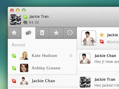 Skype Redesign + PSD skype ui