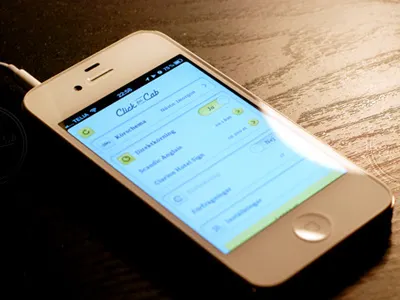 Taxi Driver App app iphone taxi yellow