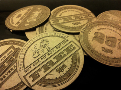 lazer cut coupons etched lazer