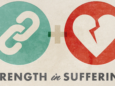 Strength in Suffering 2 filmotype futura bold green red strength suffering texture