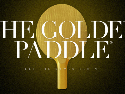 Golden Paddle® agency fun games golden office paddle paramore ping pong