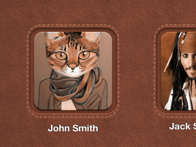 Details avatar button ios ipad ipad3 iphone leather mail menu message pandora retina skin