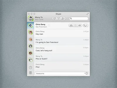 Skype app fabric osx