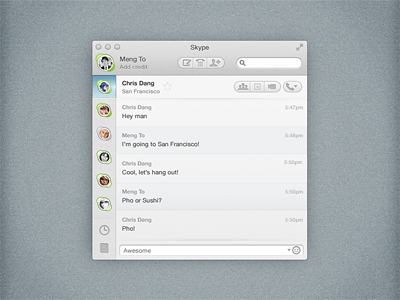 Skype app fabric osx