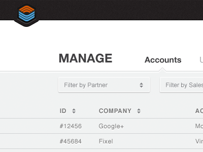 Admin Dashboard admin dashboard filter list management table ui