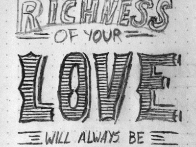 Nothing Compares black sketch type white