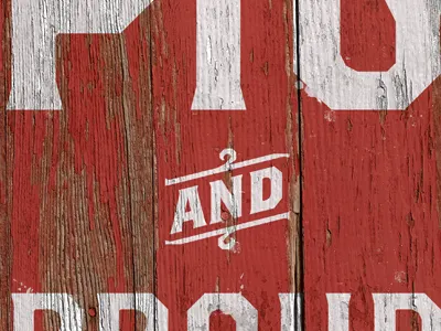 Pig & Proud brothers paint piggly wiggly red sign typography vintage white wood