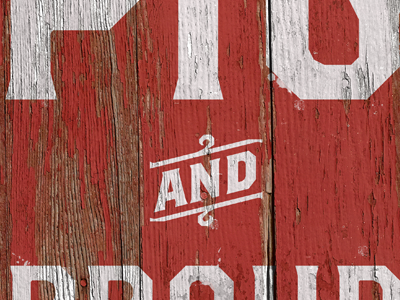 Pig & Proud brothers paint piggly wiggly red sign typography vintage white wood