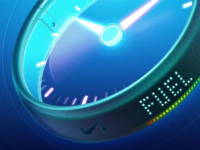 Wear It All Day artua clock fuel icon illustration sport watch