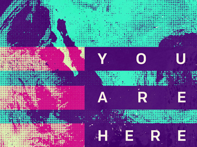 Youth Conference - Concept 2 branding chrono church conference earth overprint screen print texture youth conference