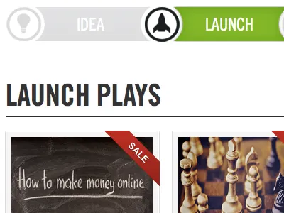 StartupPlays Library design green grey icons library navigation ui ux web