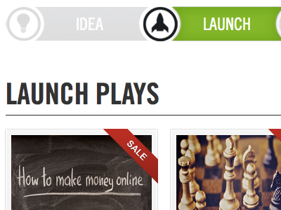 StartupPlays Library design green grey icons library navigation ui ux web