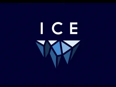 ICE blue branding cold faceted ice identity logo michael spitz michaelspitz