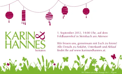 Draft Einladung Hochzeit Redux invitation wedding