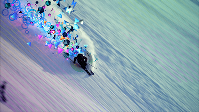 Peak Performance Styleframe - Skiiing hd motion graphics styleframe