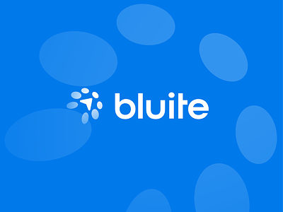 bluite | Logo and Brand Identity Design by Logolivery.com blue branding circles cursor design graphic design illustration logo logolivery saas space startup typography vector