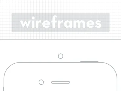 iPhone & iPad Retina Wireframes ipad iphone prototyping wireframe