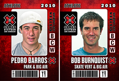 X-Games Mock Passes for ESPN Promo x games