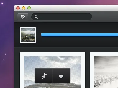 Pins black blue buttons image interface pins scrollbar software ui