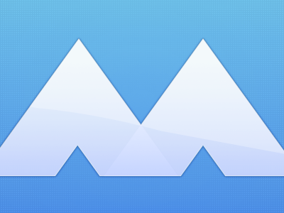 M blue gloss light logo m white
