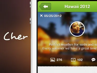 Cher App app design ios iphone travel