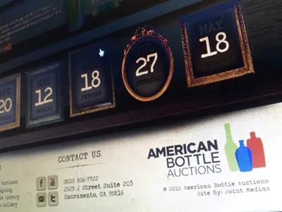 American Bottle redesign antique redesign western wood