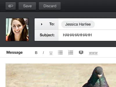 HAHAHAHHAHH compose dark message ui