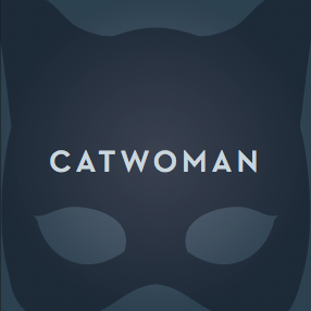 Catwoman album cover type vignette